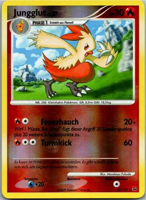 Pokémon-Karte Jungglut 45/127 Platin