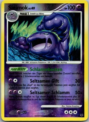 Pokémon-Karte Sleimok 57/127 Platin