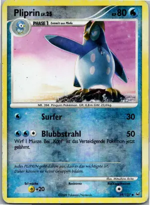 Pokémon-Karte Pliprin 59/127 Platin