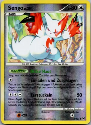 Pokémon-Karte Sengo 66/127 Platin