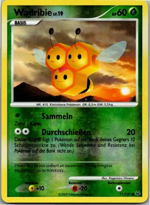 Pokémon-Karte Wadribie 71/127 Platin