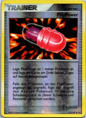 Pokémon-Karte PlusPower 112/127 Platin