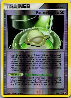 Pokémon-Karte Schildfossil 119/127 Platin