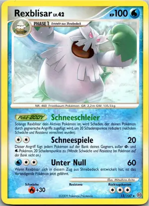 Pokémon-Karte Rexblisar 12/100 Sturmtief
