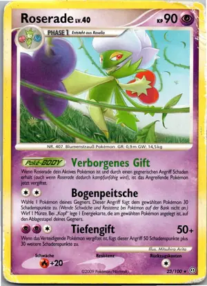 Pokémon-Karte Roserade 23/100 Sturmtief