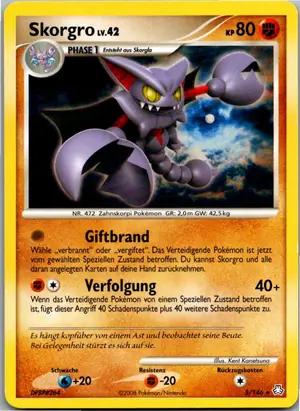 Pokémon-Karte Skorgro 5/146 Erwachte Legenden