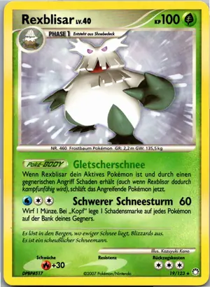 Pokémon-Karte Rexblisar 19/123 Geheimnisvolle Schätze