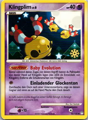 Pokémon-Karte Klingplim 42/123 Geheimnisvolle Schätze
