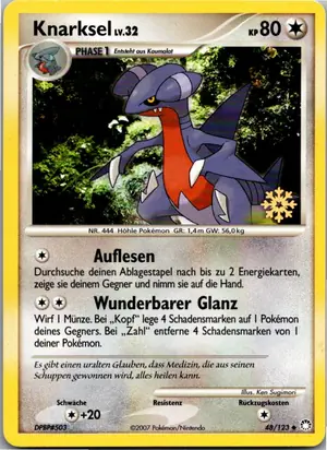 Pokémon-Karte Knarksel 48/123 Geheimnisvolle Schätze