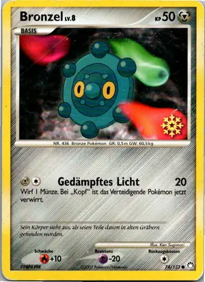 Pokémon-Karte Bronzel 74/123 Geheimnisvolle Schätze