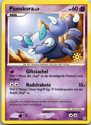 Pokémon-Karte Pionskora 99/130 Diamant & Perl