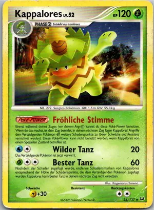 Pokémon-Karte Kappalores 34/127 Platin
