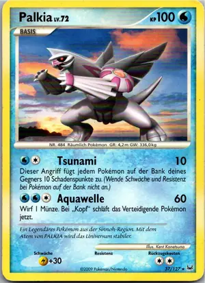 Pokémon-Karte Palkia 37/127 Platin