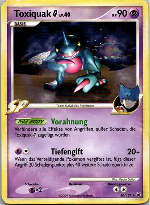 Pokémon-Karte Toxiquak 40/127 Platin