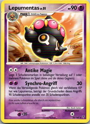 Pokémon-Karte Lepumentas 22/147 Ultimative Sieger