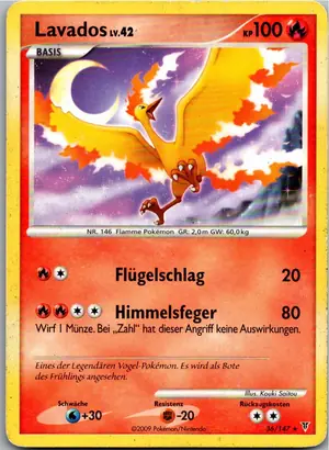 Pokémon-Karte Lavados 36/147 Ultimative Sieger