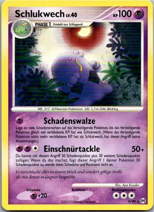 Pokémon-Karte Schlukwech 9/99 Arceus