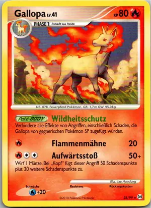 Pokémon-Karte Gallopa 28/99 Arceus