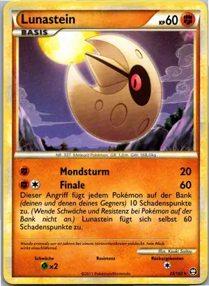 Pokémon-Karte Lunastein 25/102 Triumph