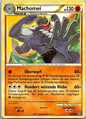 Pokémon-Karte Machomei 26/102 Triumph