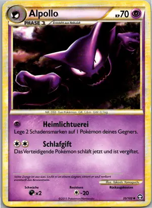 Pokémon-Karte Alpollo 35/102 Triumph