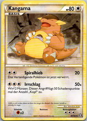 Pokémon-Karte Kangama 36/102 Triumph