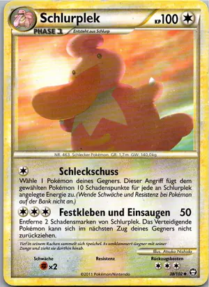 Pokémon-Karte Schlurplek 38/102 Triumph