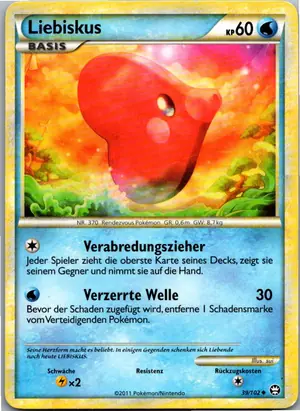 Pokémon-Karte Liebiskus 39/102 Triumph
