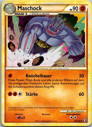 Pokémon-Karte Maschock 40/102 Triumph