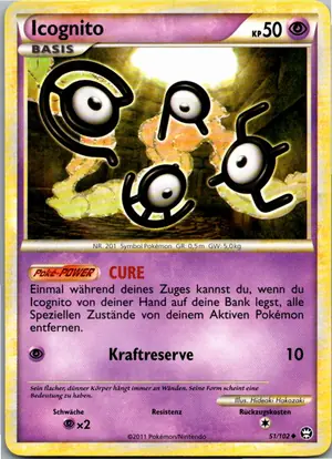 Pokémon-Karte Icognito 51/102 Triumph