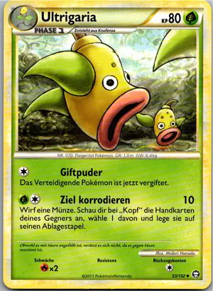 Pokémon-Karte Ultrigaria 53/102 Triumph