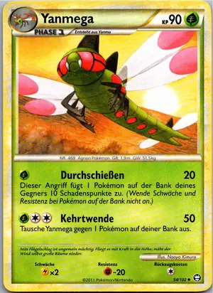 Pokémon-Karte Yanmega 54/102 Triumph