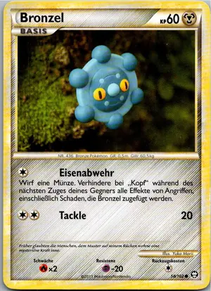 Pokémon-Karte Bronzel 58/102 Triumph