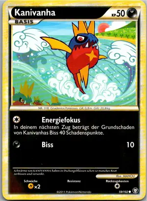 Pokémon-Karte Kanivanha 59/102 Triumph