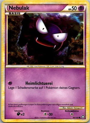 Pokémon-Karte Nebulak 63/102 Triumph