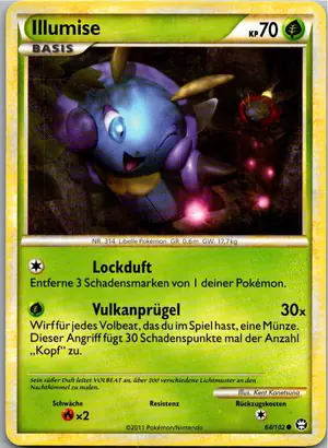 Pokémon-Karte Illumise 64/102 Triumph