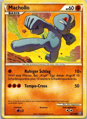 Pokémon-Karte Machollo 67/102 Triumph