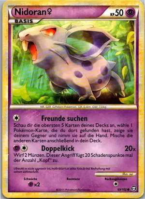 Pokémon-Karte Nidoran 69/102 Triumph
