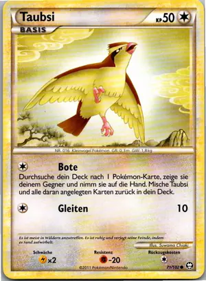 Pokémon-Karte Taubsi 71/102 Triumph