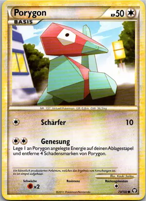 Pokémon-Karte Porygon 73/102 Triumph