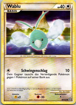 Pokémon-Karte Wablu 78/102 Triumph