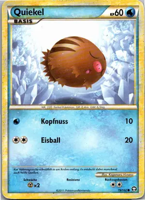 Pokémon-Karte Quiekel 79/102 Triumph