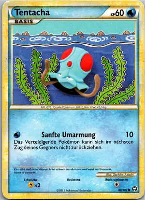 Pokémon-Karte Tentacha 80/102 Triumph
