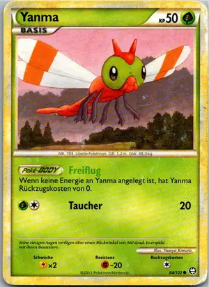 Pokémon-Karte Yanma 84/102 Triumph