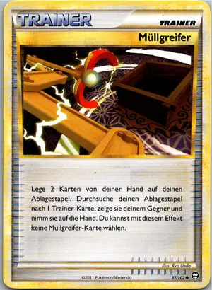 Pokémon-Karte Müllgreifer 87/102 Triumph