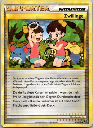 Pokémon-Karte Zwillinge 89/102 Triumph