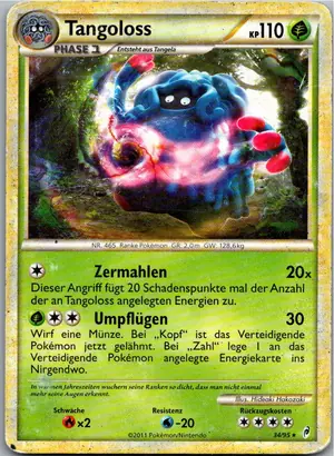 Pokémon-Karte Tangoloss 34/95 Ruf der Legenden