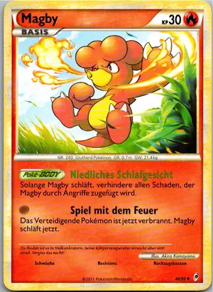 Pokémon-Karte Magby 46/95 Ruf der Legenden