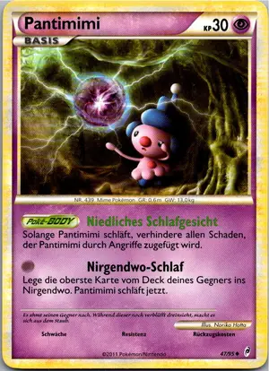Pokémon-Karte Pantimimi 47/95 Ruf der Legenden
