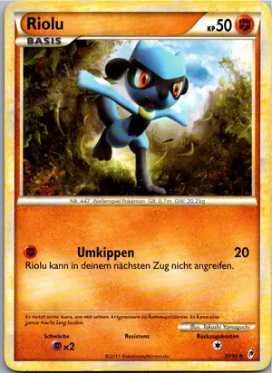 Pokémon-Karte Riolu 50/95 Ruf der Legenden